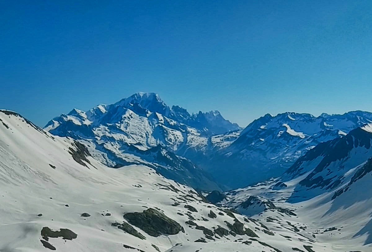 Mont-blanc depuis la Combe de la Nova